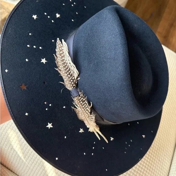 Stetson | Accessories | Stetson Navy Blue Starcut Out Womens  display picture 1